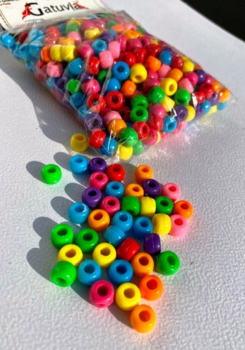 Plastic Beads for Kids Jewelry Making - 500 Grams 0