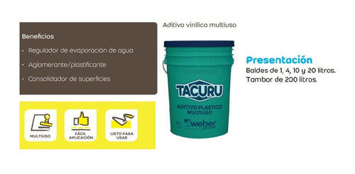 Weber Tacurú Multi-Purpose Vinyl Additive 10 Lts Plasticizer 1