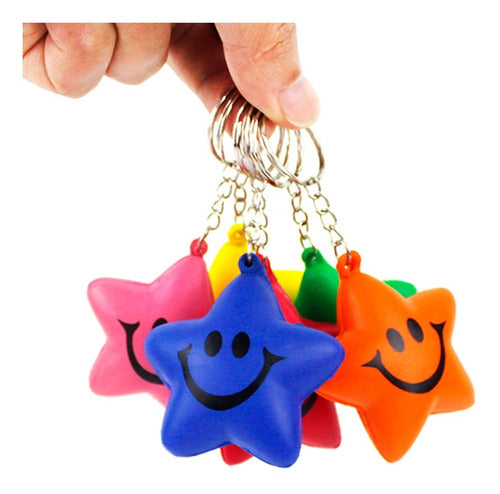 Iko Shop Smiling Star Stress Relief Keychains Pack of 12 4