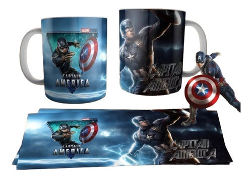 Plantillas Sublimación Tazas Realidad Aumentada | Avengers 0