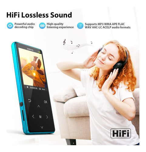 Player Mp3, Reproductores De Mp3 De 64 Gb Con Bluetooth 5.2 2