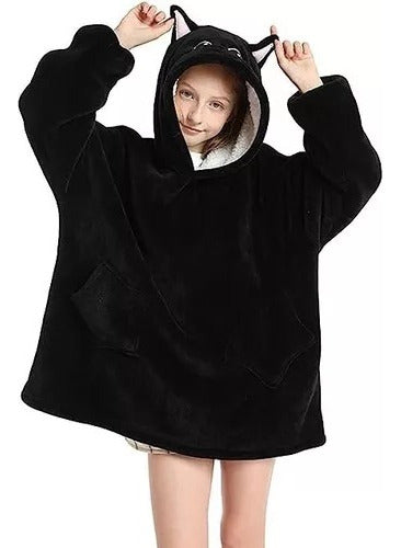 Fancy House Bebes Oversized Sherpa Hoodie Blanket Pajamas for Kids - Various Designs 0