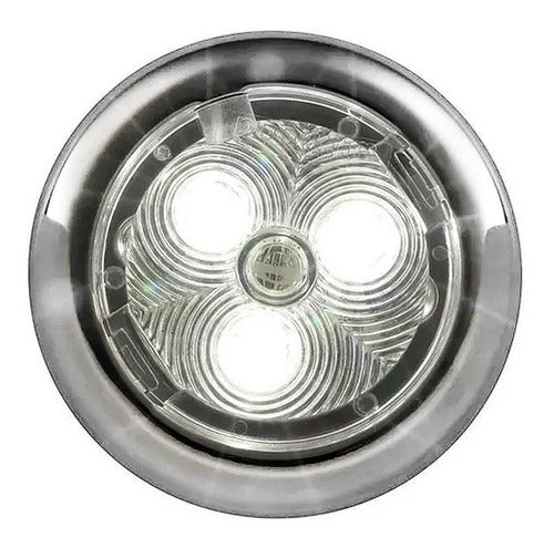 Luz Led De Cortesia Interno Inox 12v Lancha Barco- Attwood 0