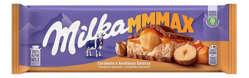 Milka Mmmax Caramelo Y Avellanas Enteras Importado 300 G. 0