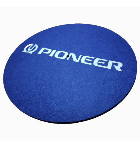 Slipmat Paño Suave Serigrafiado Profesional Pioneer Azu S019 1