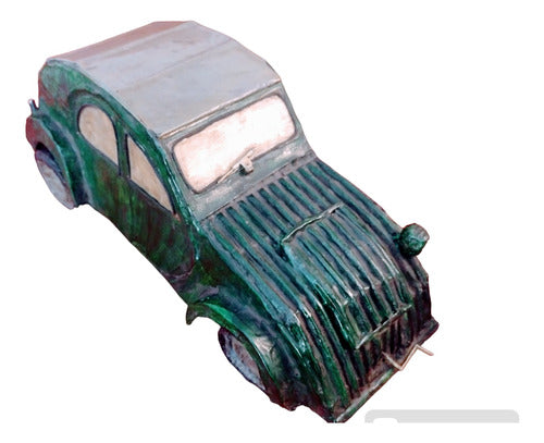 Antiguo Juguete Citroen 12v Papel Mache 0