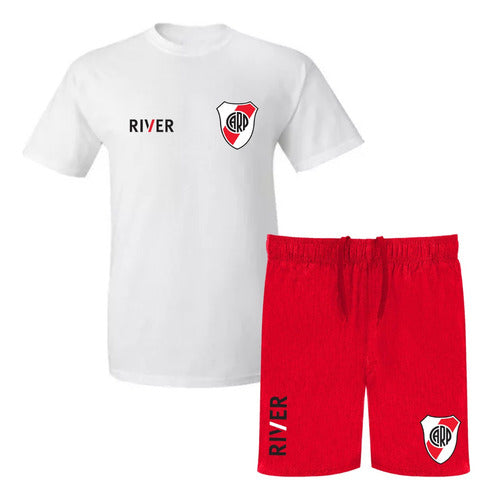 River Plate T-Shirt + Shorts Set - Shield / Soccer / El Millo 0