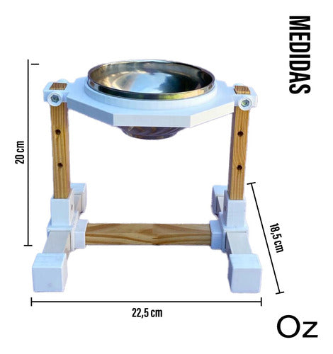 Elevated Small Pet Feeder (Dogs, Cats) by Oz 3