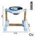 Elevated Small Pet Feeder (Dogs, Cats) by Oz 3