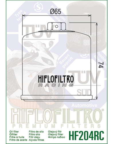 Hiflofiltro Filtro Aceite Honda Cbr 600 Hf204rc 1