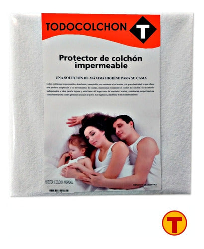 Todocolchon Waterproof Mattress Protector Towel and PVC Single Size 1