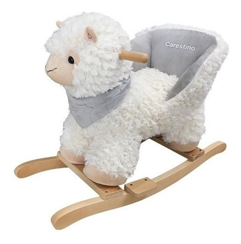 Mecedor Peluche Carestino Llama Blanco 0