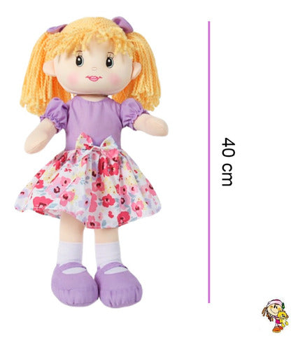 Tws Musical Plush Doll with Colorful Floral Dress 1