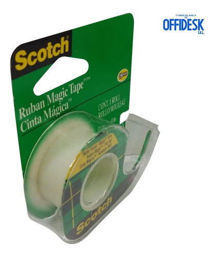 Cinta Magica Scotch 19x4 Con Racionador 19mm X 4mts 3m 1