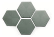 Green Deco Hexagonal Decorative Ceramic Tile 20x23 Cm 6