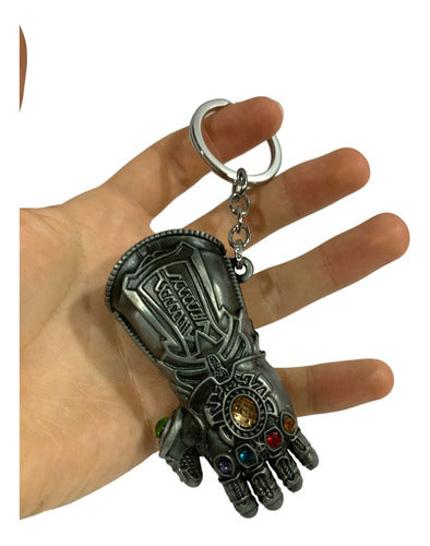 Metal Thanos Infinity Gauntlet Bottle Opener Keychain 2