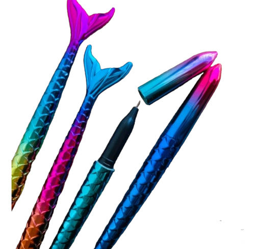 Imported Makeup Mermaid Tail Pen Pack of 3 Souvenir Gift Etc 1