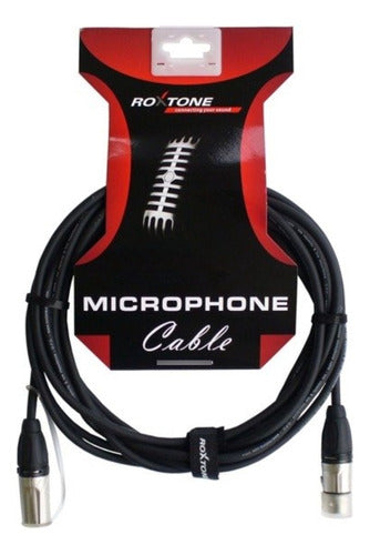 Roxtone Cable Micrófono XLR Standard 1m DMXX200L1 1