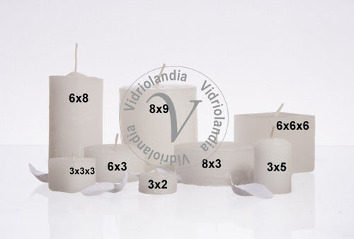 Velas and Candles 100% Paraffin Pillar Souvenirs Floating 6x3 1