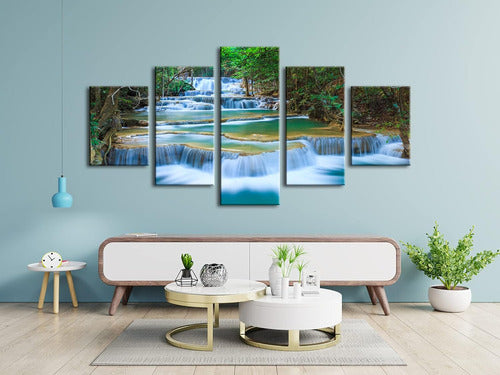 Wieco Art Giclée Reproduction Canvas 5 Large Panels 1