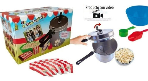 Large Family Popcorn Maker Kit by Tribilinbb - Great for Movie Nights 1