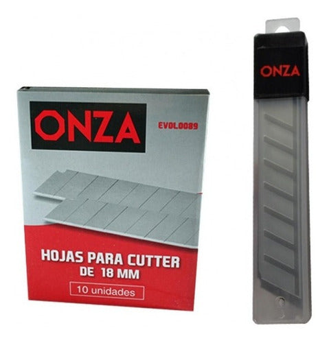 Onza Repuesto Cutter Hoja Grande 18mm (Caja X 10u) Evol0089 0