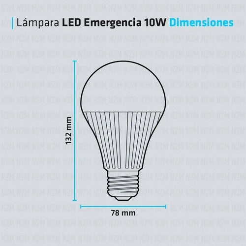 Buenos Aires LED Emergency Lamp 10W 3 Hours Autonomy Pack of 10 4