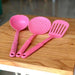 Set of 3 Plastic Kitchen Utensils - Spatula, Spoon, and Strainer 2