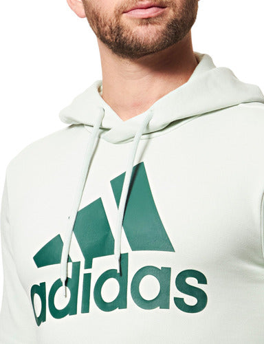 Moletom Masculino Capuz Essentials Big Logo Com Bolso adidas 2