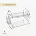 Kunst & Küche Dish Rack Cutlery Organizer 2-Tier Stainless Steel 7