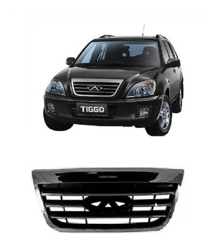 Chery Tiggo 2009 to 2013 Front Bumper with 3 Vents Non-Chrome 0