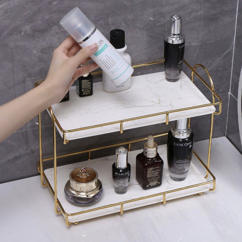 Green Bazar Two-Tier Storage Organizer Shelf for Bathroom 7