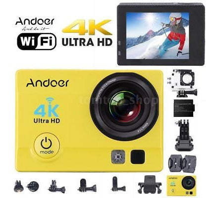 Andoer Coche Cam Deportivo Acción Cámara Impermeable 16mp Ultra Hd 1