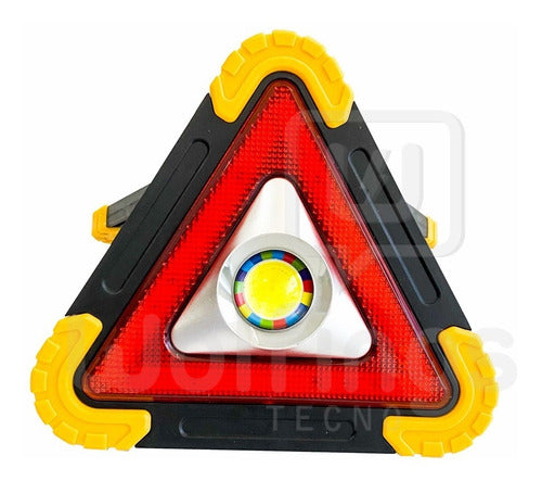 Emergency Light Torch LED Triangle USB Rechargeable Red Beacon 0