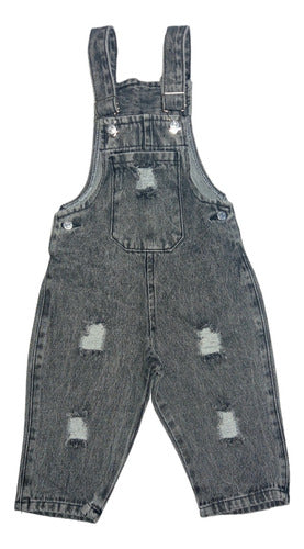 Denis Baby Denim Ripped Jumpsuit 5