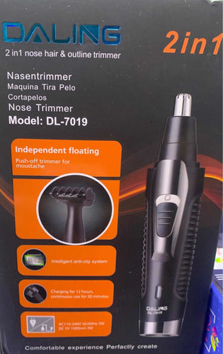 Pro Gemei Rechargeable 2-in-1 Beard and Nose Hair Trimmer 4