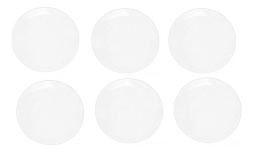 Set of 6 Oxford Unni Grey Ceramic Dinner Plates 26 cm 7