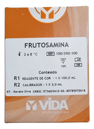 Reagente Frutosamina 100ml Para Laboratório 0