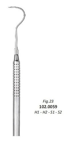 Explorador X10 Unidades Nº23 Anatómico Acero Odontología 0