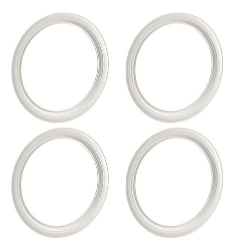 Set of 4 White Wheel Trims for 17.5 Front Wheels 0