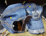 Blue Sexy Baby Jean Cap with Sparkling Stones Costume Party Hat 7