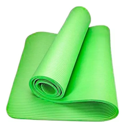 Genérica Yoga Mat Pilates Fitness Gym 8mm + Strap 0