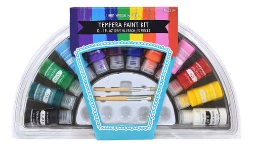 Little Bicycle Art Kit, Tempera Paints in Various Colors and Brushes 0