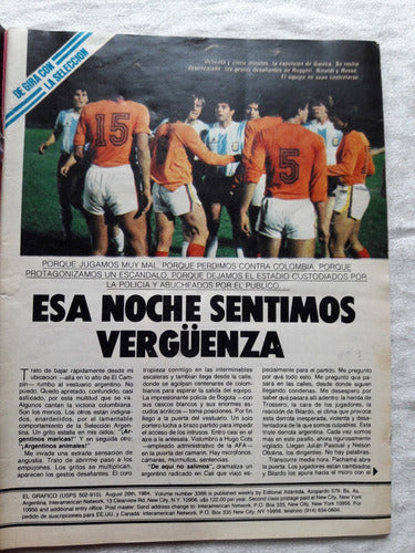 El Grafico N° 3386 Año 1984 Boca Gira Barcelona River 1