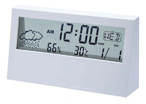 Take it Right Clock Digital Alarm Weather Date Clock 0