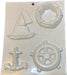 Plastichook Nautical Plaque - Lighthouse, Anchor, Sailboat, Helm, Nautical Boat 0