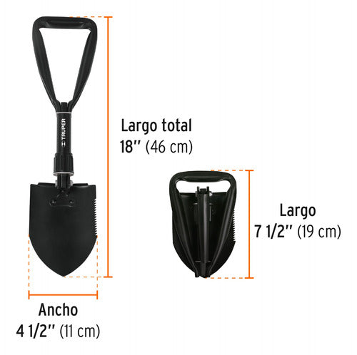 Foldable Truper 16018 Camping Scout Tactical 4-in-1 Shovel 5