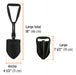 Foldable Truper 16018 Camping Scout Tactical 4-in-1 Shovel 5