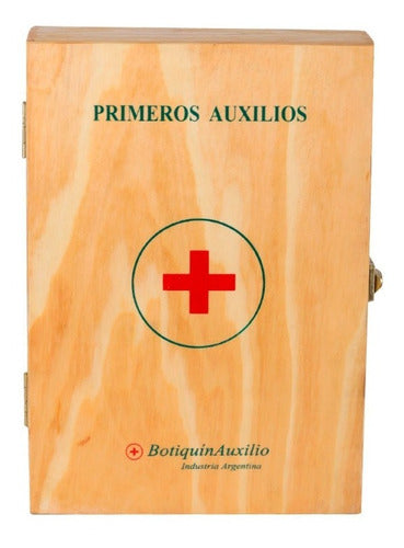 Botiquín Primeros Auxilios 80 Items Madera Modelo Md Locales 1