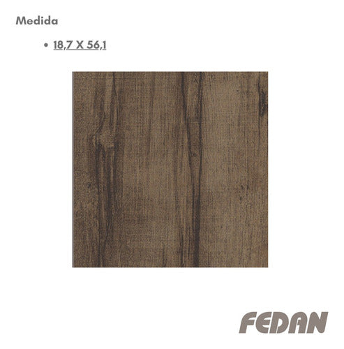 Alberdi Porcelanato Medley Marron 18.7 X 56.1 1